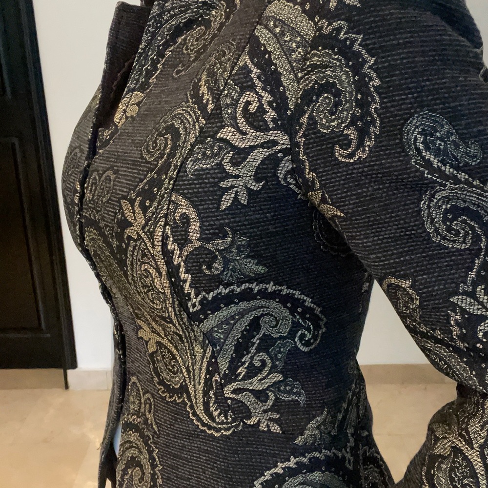 Paísley design boucle jacket